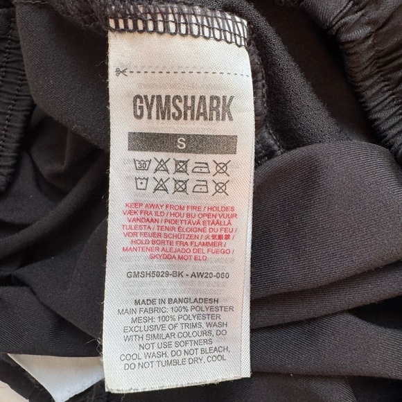 Gymshark Black Athletic Shorts Zipper Pockets Running Training High Waist Small - Picture 5 of 5